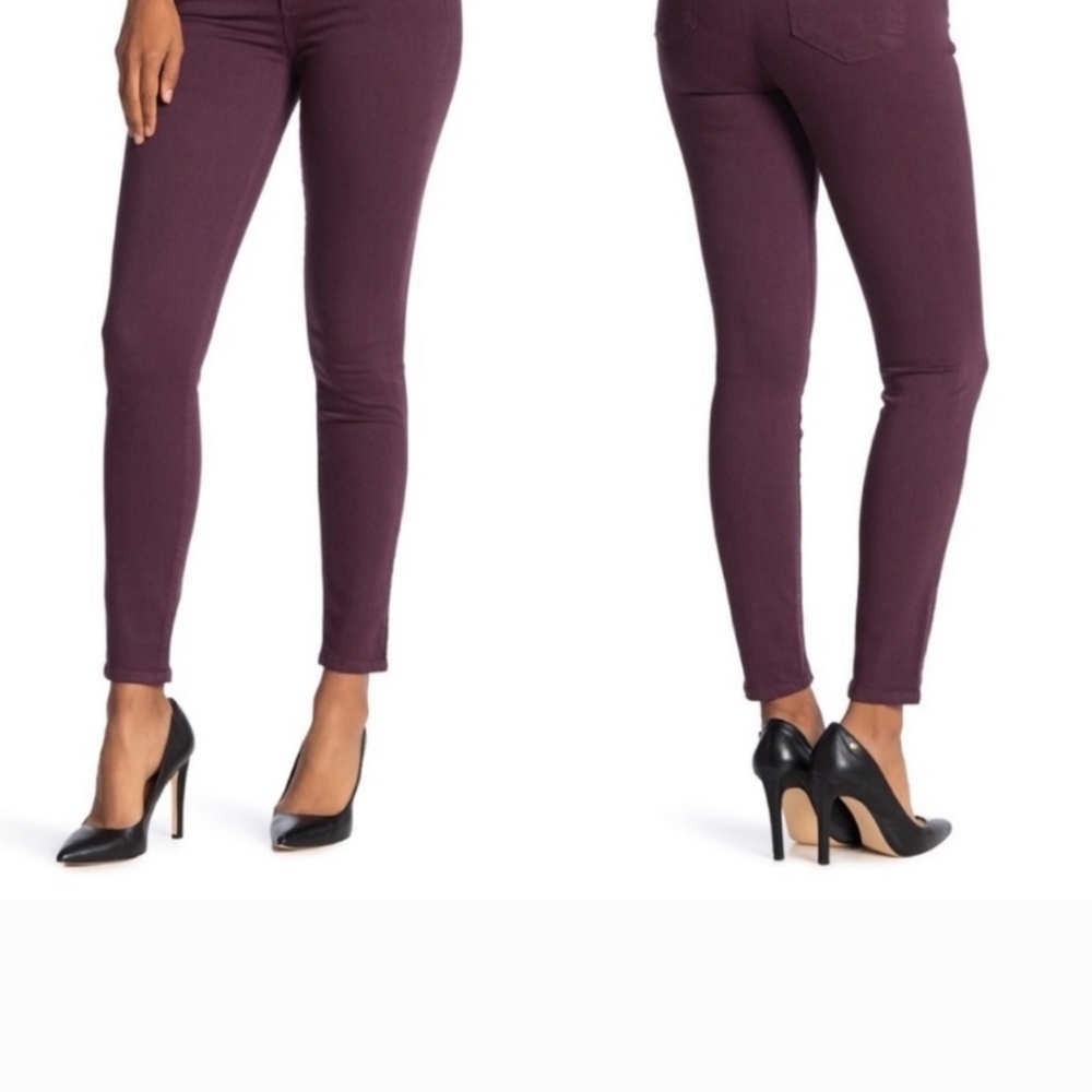 PAIGE Verdugo Low Rise Ankle Jeans in Vamp Red Size 28 NWT - Picture 2 of 15
